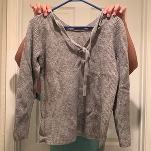Grey long sleeve top